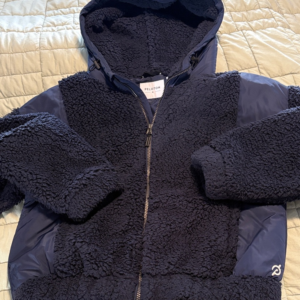 Peloton Navy Women’s Sherpa Fleece Jacket